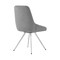 Armen Living Skye Swivel Gray Velvet and Brushed Stainless Steel Dining Room Chairs, PK2 LCSKSIGR - alternate 2